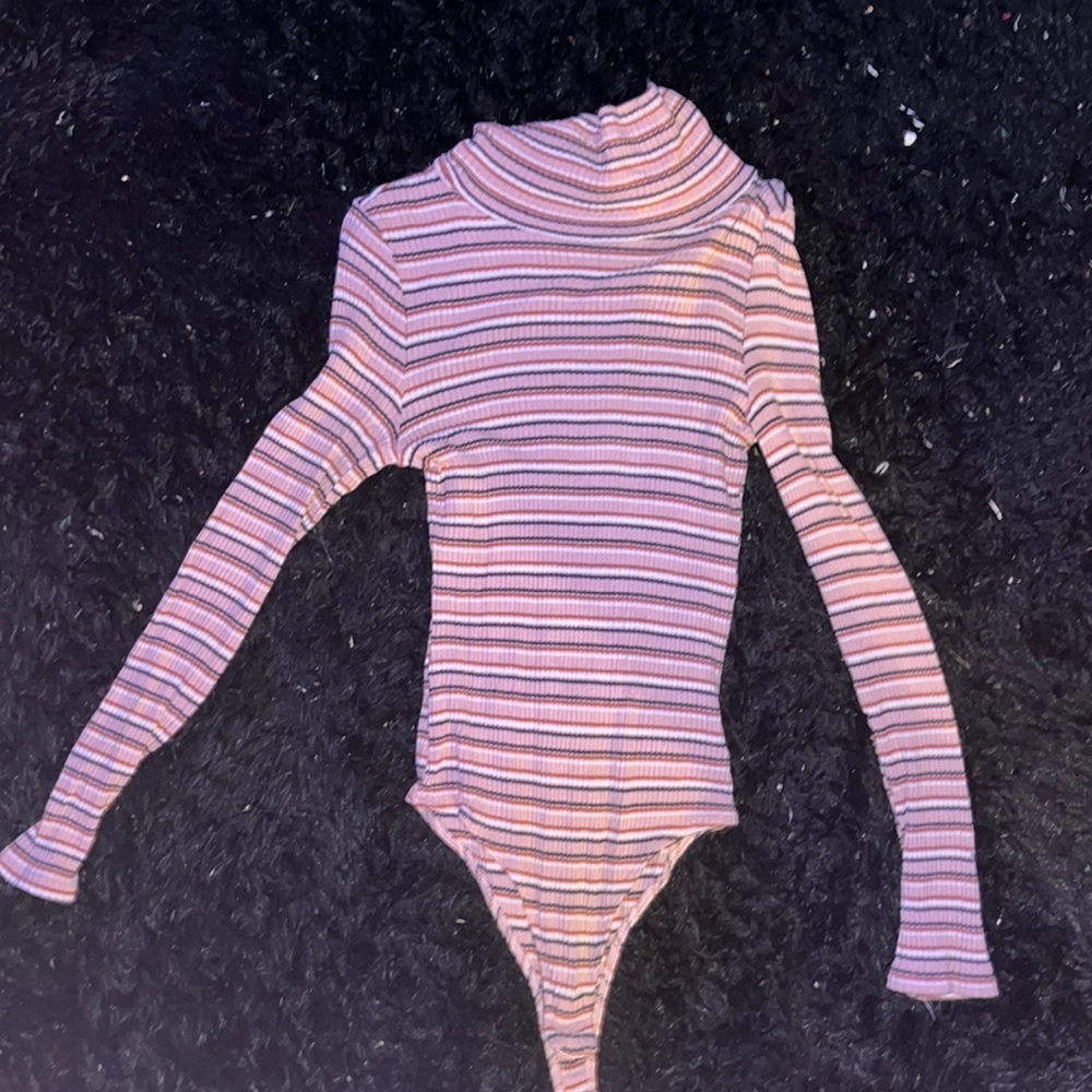 stripe jump suit